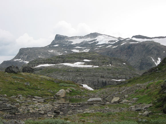 Berglandschaft zwischen Aurland und Laerdal