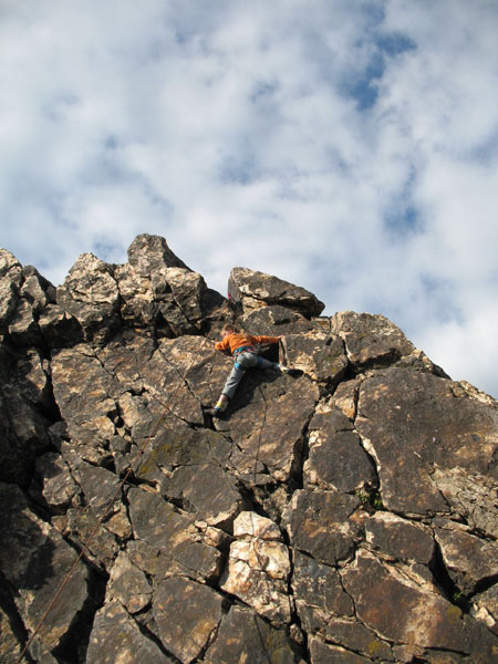 Klettern für Anfänger in den Eschbacher Klippen