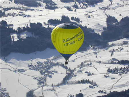 Ballonfahren über Bayern