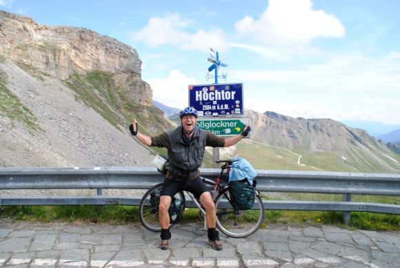 Hochtor, Passhöhe Grossglockner-Hochalpenstrasse Transalp mit dem Fahrrad 2013