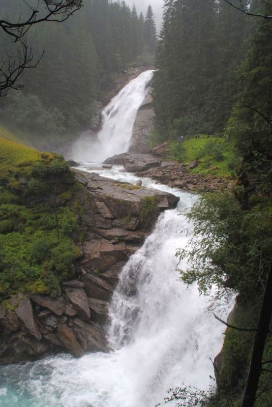 Krimml-Wasserfälle Pinzgau, Transalp mit dem Fahrrad 2013