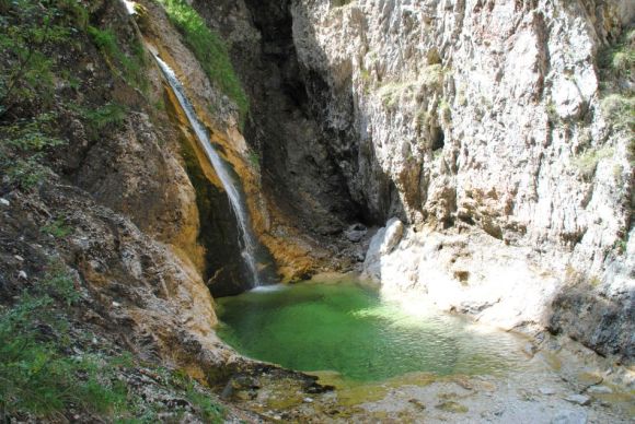 Soca,,Soca-Ursprung,Soca-Tal,Triglav-Nationalpark, Julische Alpen, Transalp mit dem Fahrrad
