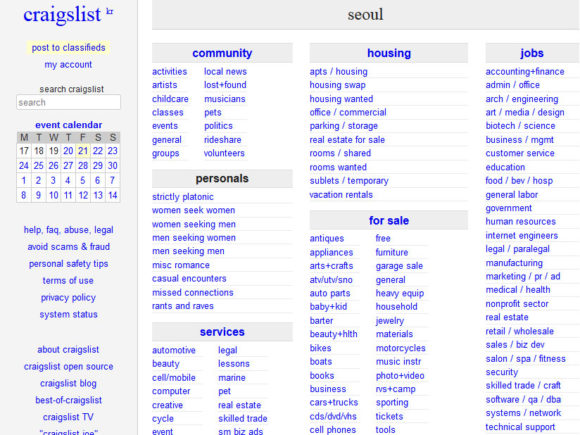 Craigslist Seoul hilft Ausländern Jobs zu finden