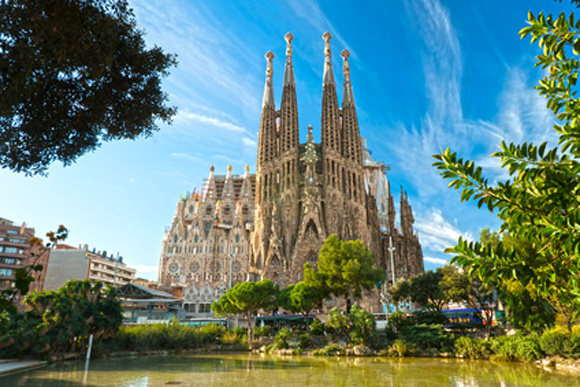 Eines der kulturellen Highlights - die Basilika Sagrada Família